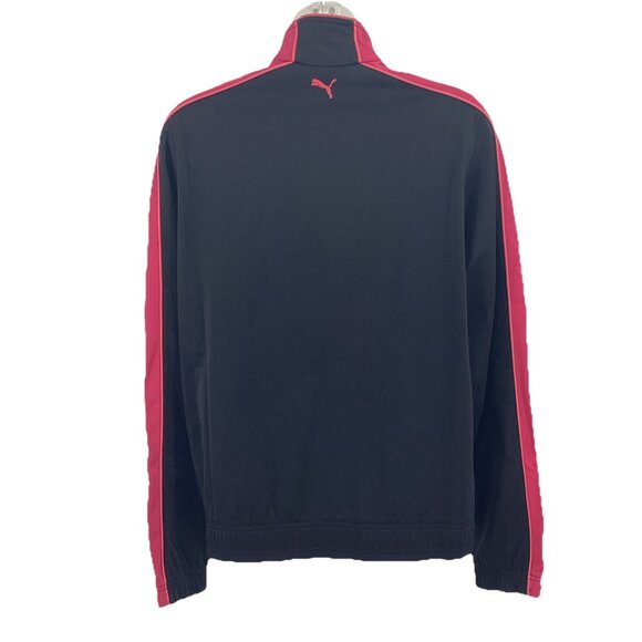 Puma Women’s Zip-Up Track Jacket T7 Track Black Mauve Red Size Large - Picture 4 of 11